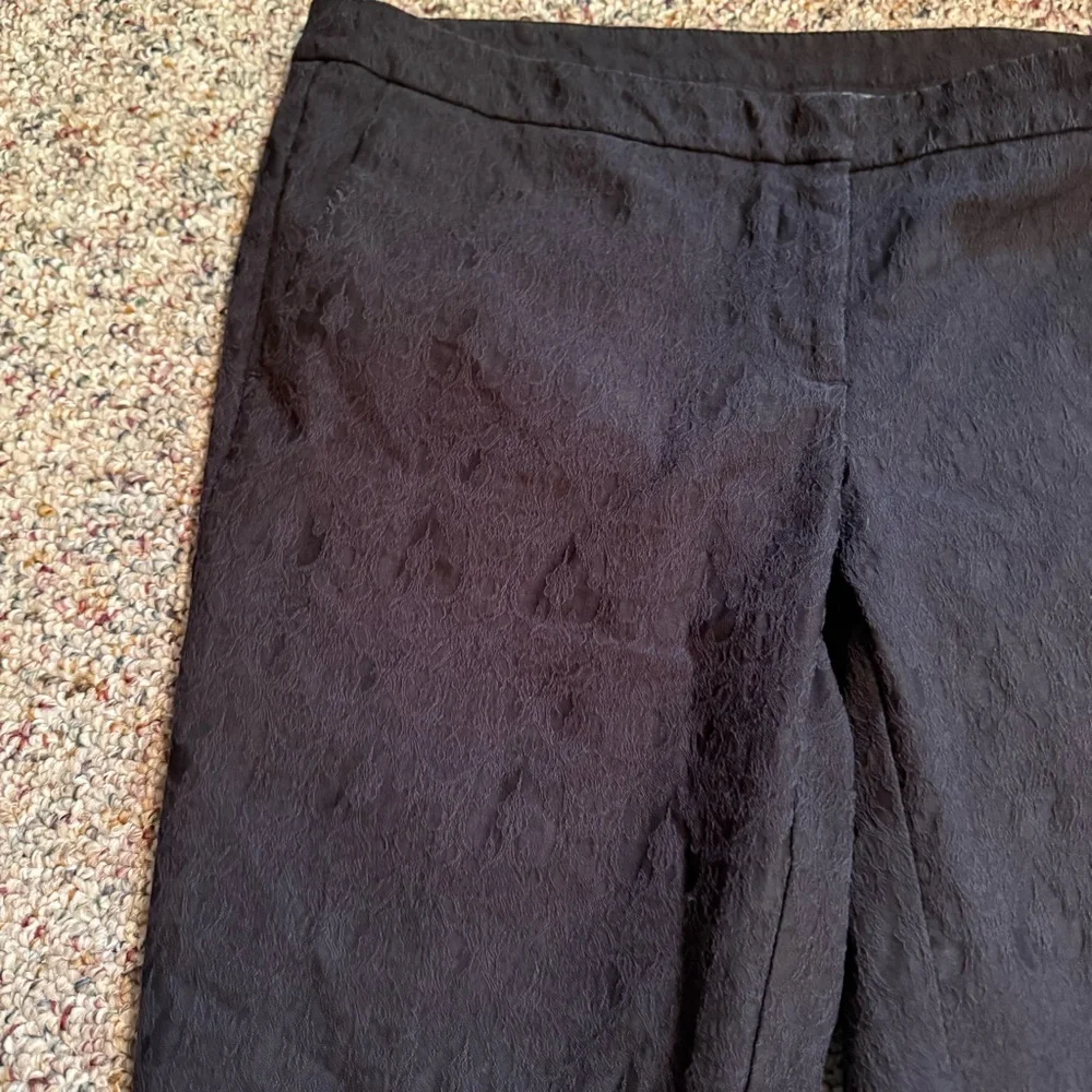 Cynthia Rowley Black patterned pants 12